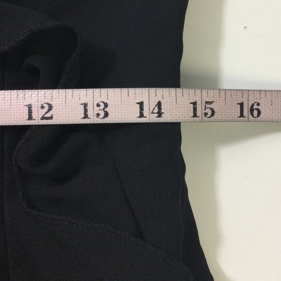 LULU'S M Excellent Sensation Black Strapless Ruffled Formal Maxi Dress NEW B116 - Picture 8 of 10